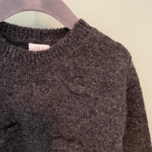 ZARA BOW KNIT SWEATER - Picture 5 of 9
